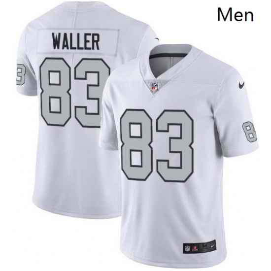Oakland Raiders 83 Darren Waller White Rush Limited Jersey